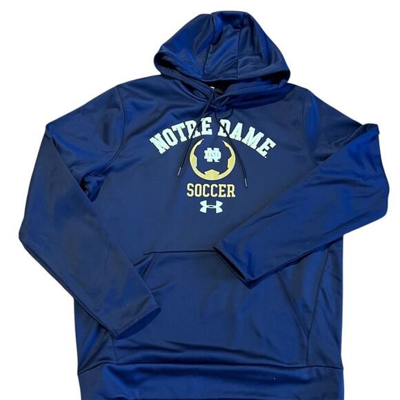 Under Armour Notre Dame Soccer Hoodie Largr - Picture 1 of 8